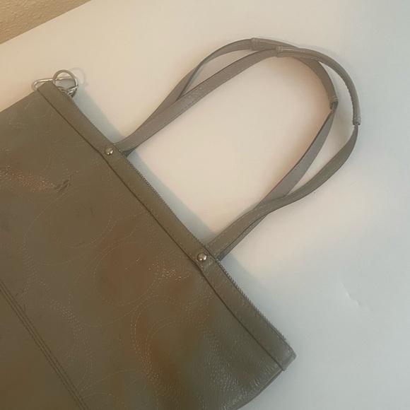 Coach Medium Metallic Grey Leather Vintage Bag - Picture 9 of 14